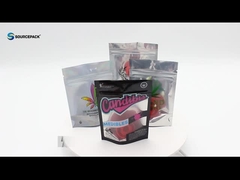 Plastik-Ziplock-Unkraut Mylar-Taschen Cannabis Stand-up-Tasche für CBD Gummies Verpackung