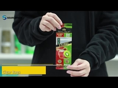 3 Seitenverschluss Plastikverschluss Zigarrenbeutel Stumpfe Umhüllung Vorgewalzte Verpackungstüte