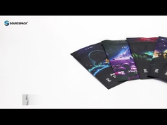 Custom Zipper Weed Packaging Bag 3 Seiten Siegel Mylar Tasche mit Digitaldruck