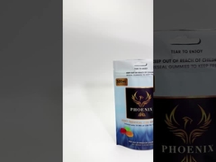 Metallisch gedruckte CBD Gummies Verpackungstüte Lebensmittel stehende Reißverschlussbeutel mit UV-Schutz